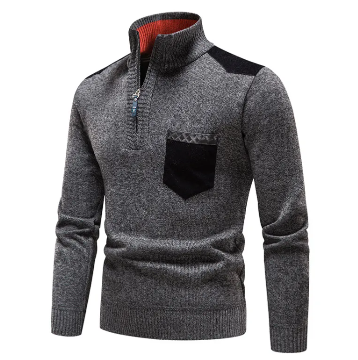 Cozy Plush Quarter-Zip Sweater