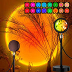 Multi-Color RGB Sunset Projection Lamp with Remote Control