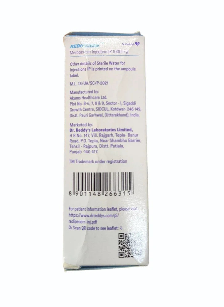 Meropenem – REDIPENEM 1000 Injection